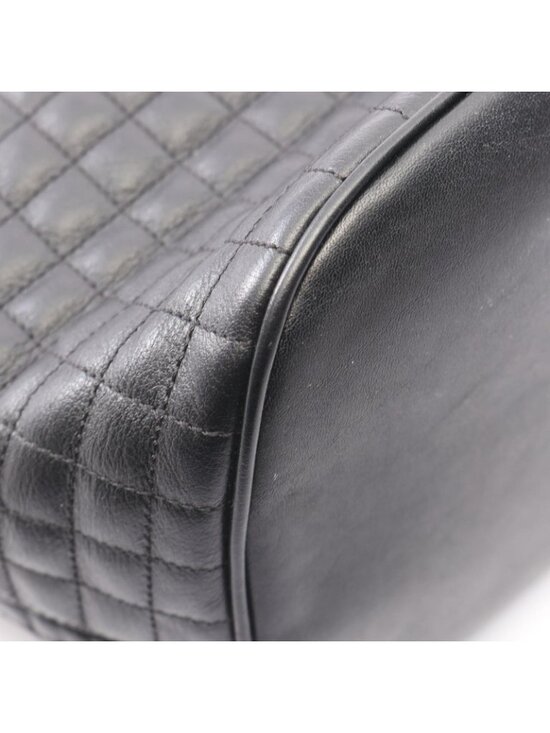 Celine Backpack C Charm Small Black Leather